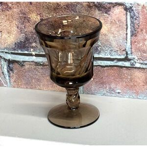 Vintage Fostoria Jamestown Smoke Brown Swirl Water Juice Glass 4.5"‎ Replacement